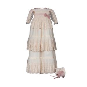 Elegant Cream Lace Kids Formal Dress